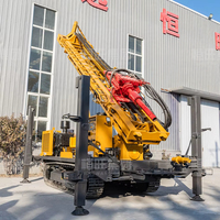 Machine de forage de puits d'eau avec équipement de forage en vente, capacité 1000m, moteur diesel Cummins, directement de l'usine chinoise