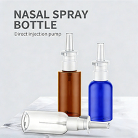 Pulvérisateur nasal de qualité médicale, pompe à brume liquide, flacon en plastique PET anti-fuite avec pompe, imprimé sérigraphié, vente en gros