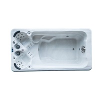 OEM Large Swim Spa Cover Schwimmbäder 4 Meter Swimspa mit LED-Wasserfall