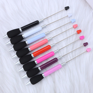 ปากกาลูกปัดพลาสติกแบบทำมือมาใหม่พร้อมด้ามจับฟองน้ำปากกาลูกลื่นน่ารักสีสำหรับ2026 - Product Image 3