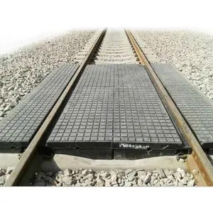 Spoorwegplaat Gegroefde Wissel Spoor Spoor Rubberen Panelen Elastische Kruising Te Koop