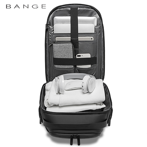 Sac à dos d'école pour ordinateur portable imperméable pour hommes, tendance étudiant, antivol, personnalisé, nouveau modèle d'usine, vente en gros, chargeur USB - Product Image 3