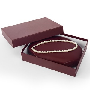 กล่องใส่เครื่องประดับหนัง PU แบบกำหนดเอง กล่องเหล็กหุ้มมุก ชุดสร้อยคอ กล่องของขวัญ บรรจุภัณฑ์เครื่องประดับมุก - Product Image 2