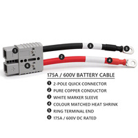 Ensemble de câbles de batterie SB50 Style 50A, fil de cuivre pur avec borne annulaire pour la charge de batterie de véhicule, utilisation de l'énergie solaire