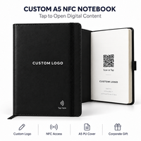 Carnet NFC A5 personnalisé avec logo, ouverture par tapotement pour ouvrir le site de l'entreprise, guide de formation, journal d'affaires pour événements d'entreprise