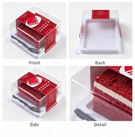Meilleure barquette d'emballage en blister PET sur mesure de 1 mm d'épaisseur pour gâteau carré - Recyclable, certifiée CE, modèle LS-C061, origine Zhejiang