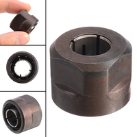 Piezas de enrutador de inmersión de tuerca de Metal negro, agujero central de 12,7mm, diámetro de 22,5x27mm para 3612 tuercas, accesorios de hardware, 1 ud.