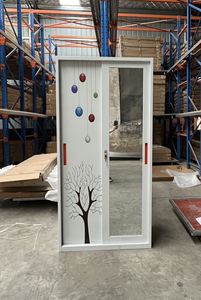 Modèles personnalisés <span class=keywords><strong>Porte</strong></span> <span class=keywords><strong>coulissante</strong></span> en acier Almirah Armoire à vêtements Casier <span class=keywords><strong>de</strong></span> rangement Armoire avec dessus Armoire en métal Chambre à coucher - Product Image 6