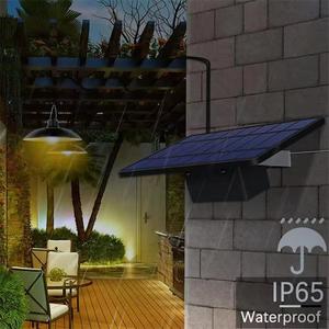 Outdoor Double Head High Bright IP65 Waterproof Indoor Home Hanging Shed Lamp Solar Pendant <b>Light</b> - Product Image 3
