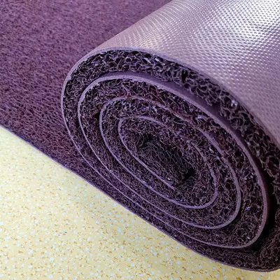 PVC coil vinyl loop noodle mats nomad scraper matting pvc coil floor doormat