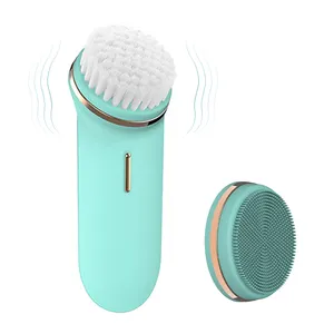 Usine RTS gros électrique nettoyage du visage lavage en profondeur Massage Silicone épurateur visage brosse