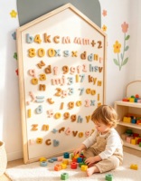 Ensemble de lettres magnétiques en mousse EVA non toxique, majuscules et minuscules, colorées, pour l'apprentissage du phonétique et de l'orthographe des enfants, jouet éducatif pour le réfrigérateur
