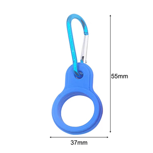 Boucle de transport portable en silicone pour bouteille d'eau, support de bouteille avec mousqueton en D pour le camping - Product Image 2