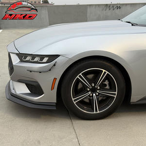 Lèvre de pare-chocs avant pour Ford Mustang 2024-2026 Ecoboost & GT IKON Style Noir mat ABS Diffuseur Garde-boue - Product Image 2