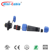 Conector Circular Impermeable IP68 SD16 de 2, 3, 4, 5, 6, 7, 8 y 9 Pines para Alimentación y Señal