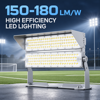 Éclairage extérieur en aluminium IP67 pour stades, terrains de football et de basketball, projets municipaux 500W-600W
