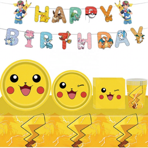 Nuevo Decoración de Fiesta de Pikachu para Cumpleaños, Diseño para Celebración Infantil - Product Image 1