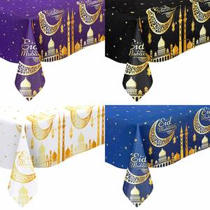 Free Sample <b>Eid</b> Mubarak Party Table Decorations Kareem Party Decorations Rectangle Ramadan Table Cover for Dinning Room - Product Image 2