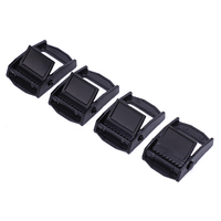 Boucle de verrouillage en fer noir de 1 pouce, capacité 250 kg, pour sangle et attache de cargaison