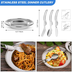 Juego de Utensilios de Cocina Plegable Todo en Uno, Portátil, Ligero, Duradero, de Aleación de Aluminio Antiadherente, Apto para Inducción y Gas, para Acampar al Aire Libre - Product Image 4