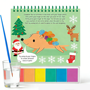 Libro <span class=keywords><strong>de</strong></span> Colorear Mágico con Agua <span class=keywords><strong>para</strong></span> Niños, Personalizado, Transfronterizo, Libro <span class=keywords><strong>de</strong></span> Dibujo y Coloreo con Acuarelas Hechas a Mano, con Pintura No Tóxica - Product Image 3