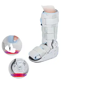 حذاء مشاية بكسر القدم دعم الكاحل قابل للتعديل جراحي لإصابة كسر الكاحل