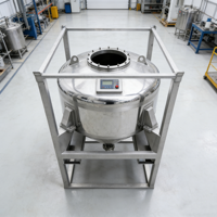 Cuve de stockage IBC en acier inoxydable 316 de 10 000 L, de qualité alimentaire, sur mesure, pour fermentation, mélange cosmétique, à pression, automatique, ISO