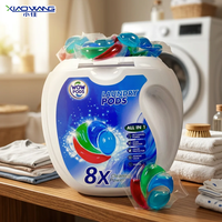 Capsules de lessive liquide 5 en 1, forte puissance de décontamination pour machine à laver et lavage à la main, OEM ODM disponible