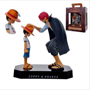 Meilleures ventes <span class=keywords><strong>2021</strong></span> Produit personnalisé OME PU PVC Vinyle Plastique Mange Figure Deter One Pieced Luffy Shanks Anime Action Figure Jouets - Product Image 4