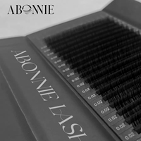 Extensions de Cils en Cachemire Noir Mat, Plateaux Ultra Doux, Extensions de Cils en Cachemire avec Mon logo, Vente en Gros