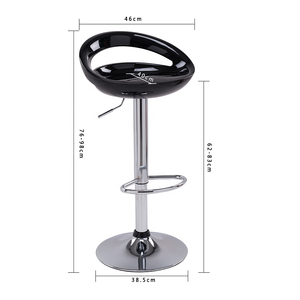 Aofeisi <strong>Bar</strong> Stool with Backrest and Armrests <strong>Height</strong> Adjustable 360 Degree Rotating Suitable for Counter Kitchen <strong>Breakfast</strong> - Product Image 5