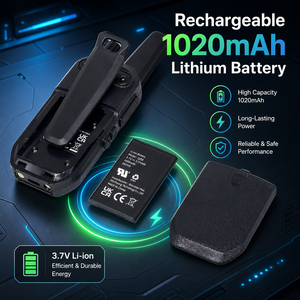 Walkie-talkie Bidirezionale, Portata di Trasmissione 2W 3 <span class=keywords><strong>Chilometri</strong></span>, 16 Canali, Batteria 1020mAh, Personalizzazione ODM/OEM Disponibile - Product Image 3