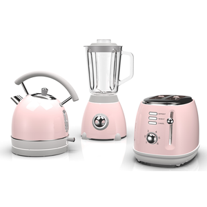 Ensemble de Machine à petit déjeuner 3 pièces, nouveau <span class=keywords><strong>Design</strong></span> rétro, Style européen, <span class=keywords><strong>bouilloire</strong></span> électrique <span class=keywords><strong>et</strong></span> mélangeur de <span class=keywords><strong>grille</strong></span>-<span class=keywords><strong>pain</strong></span> pour usage domestique - Product Image 5