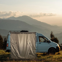 Tente de toit pliable en alliage d'aluminium moderne avec coque rigide ABS pour 2-3 personnes, toutes saisons, installation facile, pour camping-car