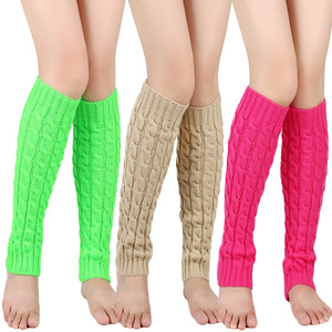 Wholesale Autumn and Winter Warm Woolen Knitted Foot Warmers Long Leg <strong>Boot</strong> Covers <strong>Slouch</strong> Socks - Product Image 3