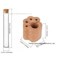 Boîte commémorative en bois pour poils d'animaux, tube de conservation des poils de chat pour collection de poils de chien et de chat