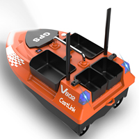 Nouvel Arrivage OEM V802 Pro 160 Positions Sonar GPS de Navigation 500m 4 Hoppers Pilote Automatique Moteur Haute Puissance RC pour Pêche à la Carpe et Lancer d'Appâts