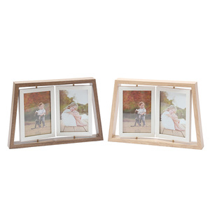 Khung ảnh bằng gỗ hai xoay hai mặt kính khung ảnh - Product Image 1