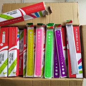 ไม้บรรทัดพลาสติกใสอเนกประสงค์หลากสีสำหรับเด็กนักเรียน 30 ซม. - Product Image 3
