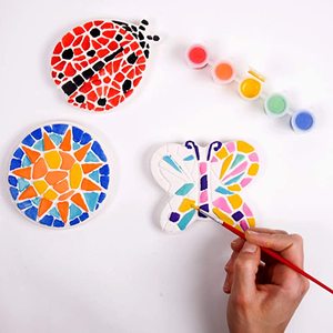 Plaster DIY <b>Ceramic</b> <b>Paint</b> Craft Kit-Kids' Model Coloring Toys <b>Paint</b> Your Own Valentines Stepping Stones - Product Image 6