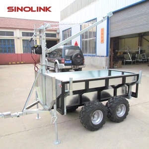 Remolque para ATV, Remolque Utilitario Pequeño para ATV para Madera, Remolque de Carga Baja, <span class=keywords><strong>Remolques</strong></span> Utilitarios <span class=keywords><strong>Pequeños</strong></span> para ATV - Product Image 2