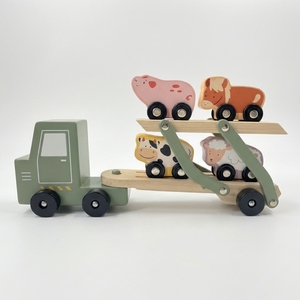 <span class=keywords><strong>Train</strong></span> en bois Montessori, thème général, écologique, jouet interactif pour enfants, véhicule de jeu, blocs de construction |   OEM ODM Vente en gros - Product Image 4