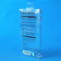 Boîtes d'emballage en PVC transparent imprimées sur mesure, écologiques, certifiées ISO, pliables, recyclables, design rectangulaire pour