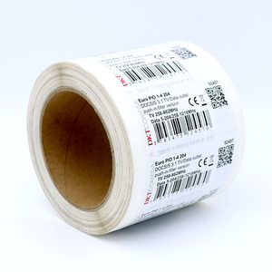 ฉลากเครื่องพิมพ์ความร้อนขนาดกำหนดเองม้วนฉลากสีขาวมันวาว - Product Image 4