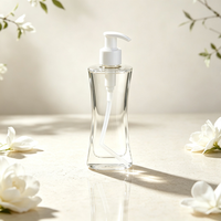 Bouteille PET cylindrique de 20/75/260/400 ml avec pulvérisateur à pompe, conteneur cosmétique vide pour emballage de soins de la peau, shampooing et lotion
