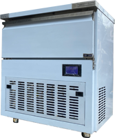 Machine à glaçons commerciale avec compresseur, coque métallique, production quotidienne de 95 kg, capacité de stockage de 45 kg, compatible 220V/110V, automatique