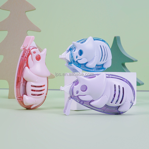 Cinta Correctora con Forma de Dinosaurio de Dibujos Animados, <span class=keywords><strong>Corrector</strong></span> de Deslizamiento Suave de Alta Precisión para Material Escolar y Uso Creativo en la Oficina - Product Image 1