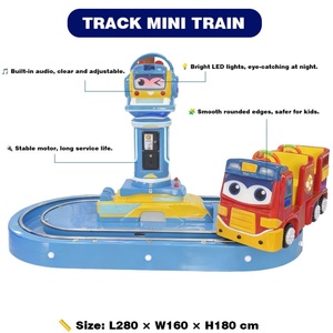 <b>Electric</b> Track <b>Train</b> Ride for Kids Coin Operated Amusement Park <b>Train</b> Game Machine Indoor Playground Toddler Ride Toy Equipment - Product Image 3