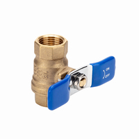 Cuerpo de latón forjado 1/4 "hembra * 1/4" hembra válvula de bola de latón de puerto completo hembra con rosca NPT