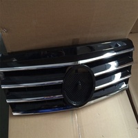 Calandre avant en fibre de carbone, Grille avant noire adaptée à la Mercedes Benz W202 classe C Sport année 1994 — 2000
